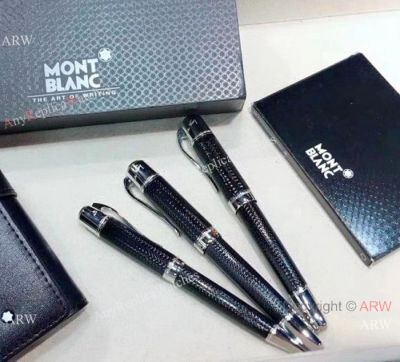 Montblanc Jules Verne Black Rollerball, Fountain and Ballpoint Pen